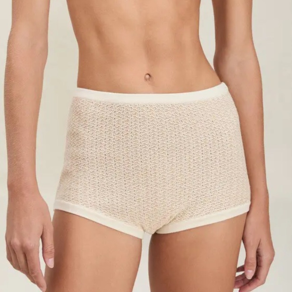 🆕 Free People X Devon Windsor Naira Crochet Swim Short - Natural